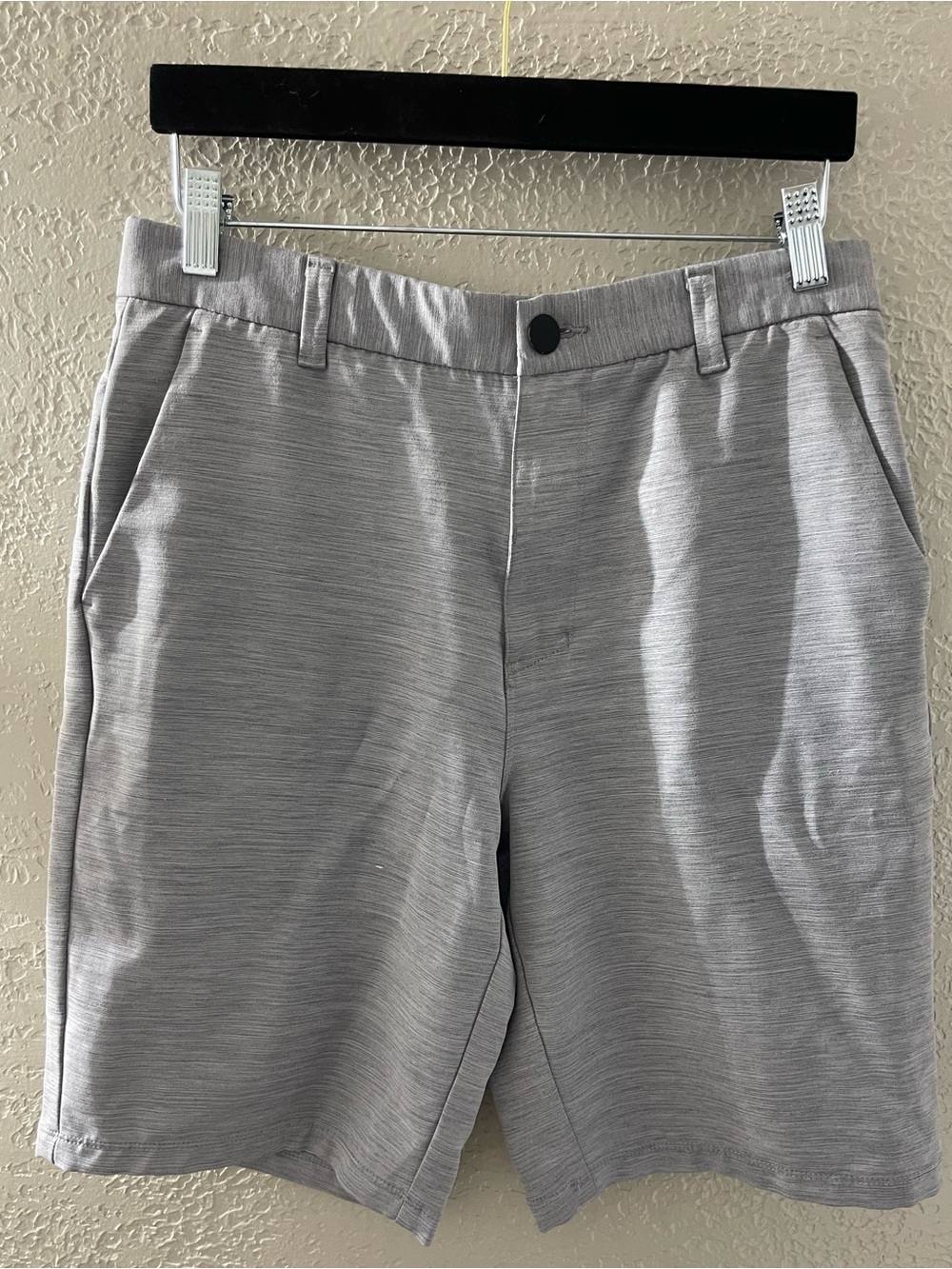 George Light Gray Flat-Front Golf Men's Shorts